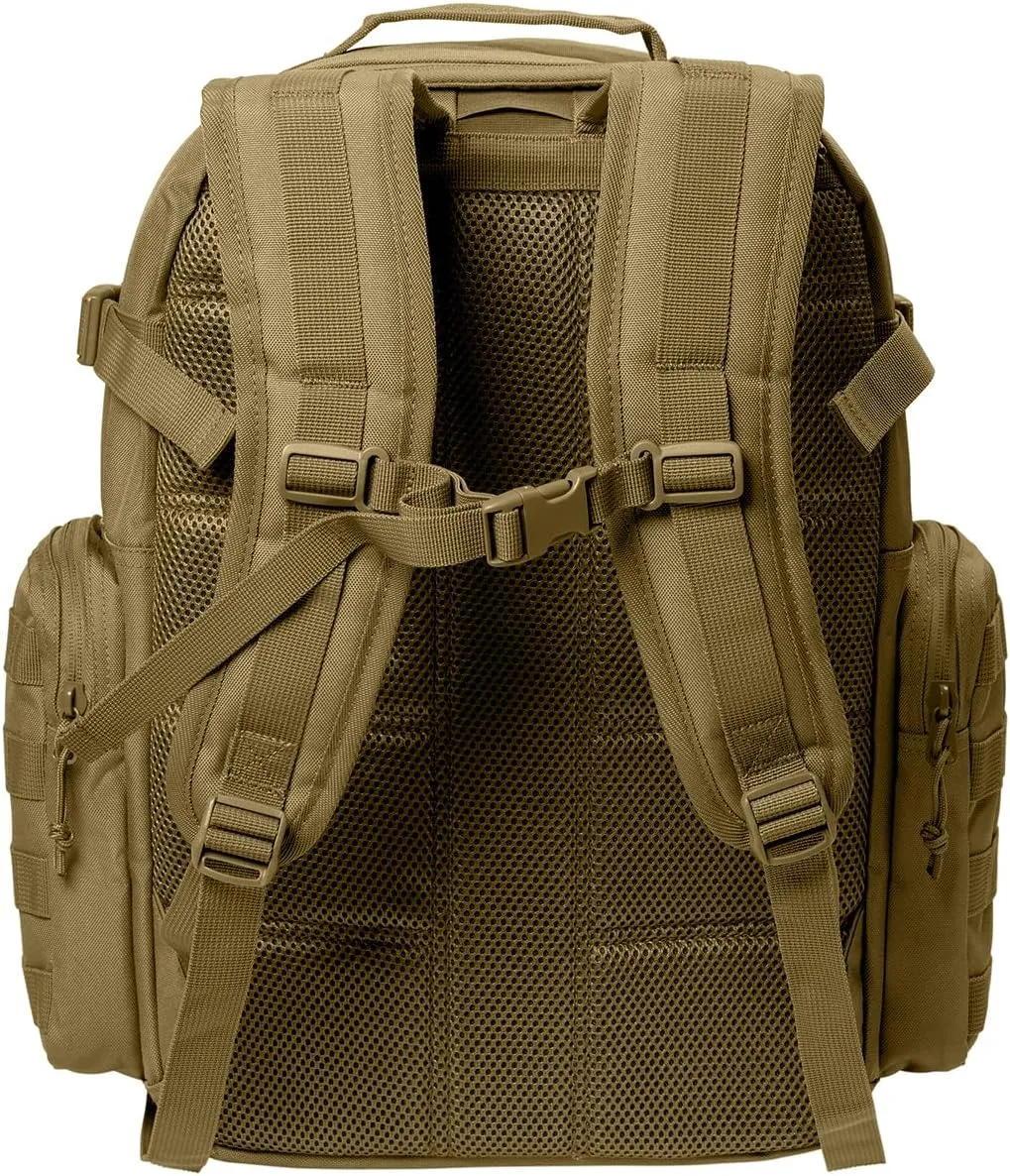 Tactical Gear bag Heavy Duty Duffel Gym bag/Tactical Backpack Custom Embroidered with your own text (Coyote Brown Backpack)