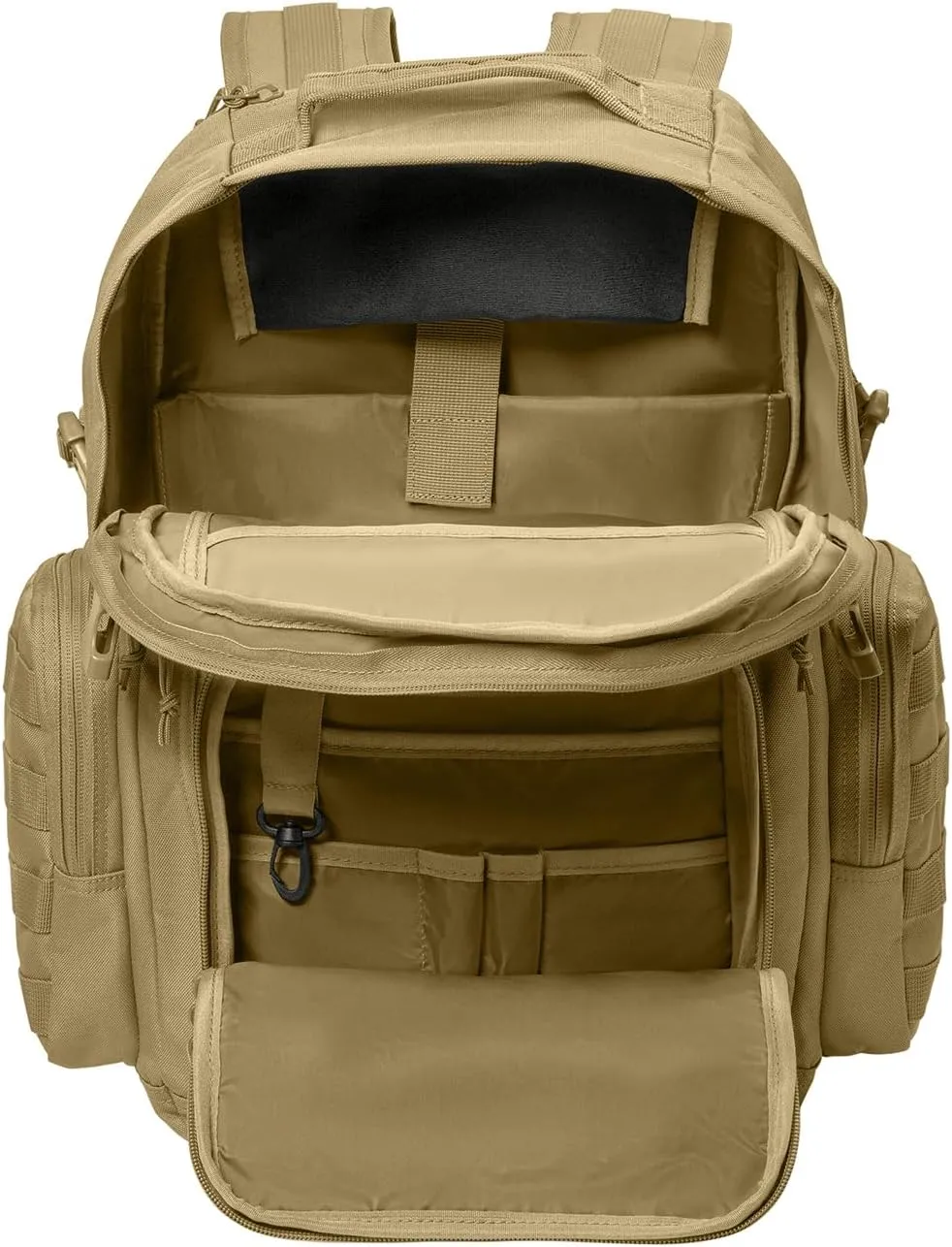 Tactical Gear bag Heavy Duty Duffel Gym bag/Tactical Backpack Custom Embroidered with your own text (Coyote Brown Backpack)