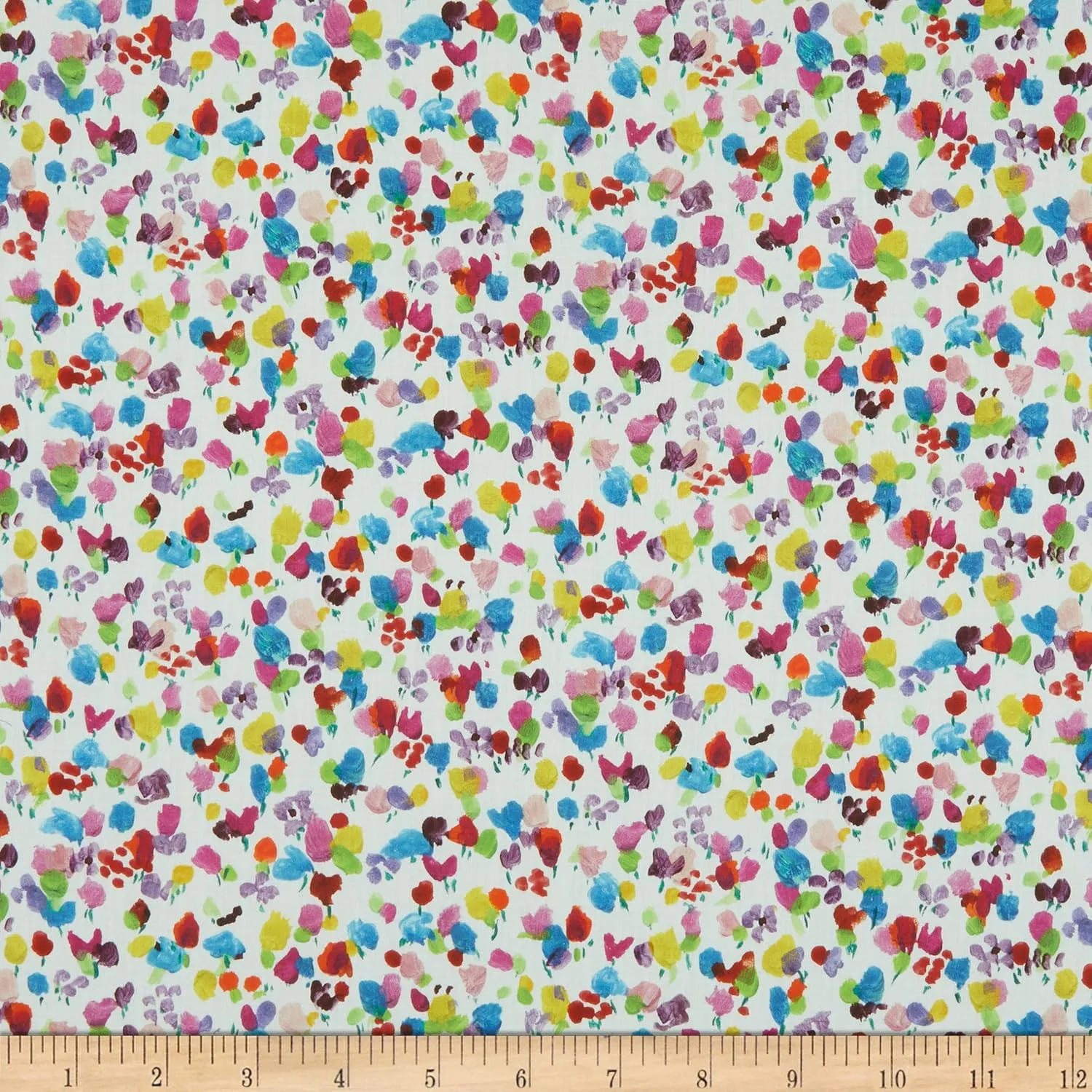 Tana Lawn Rhapsody Yellow Multi, Fabric by the Yard