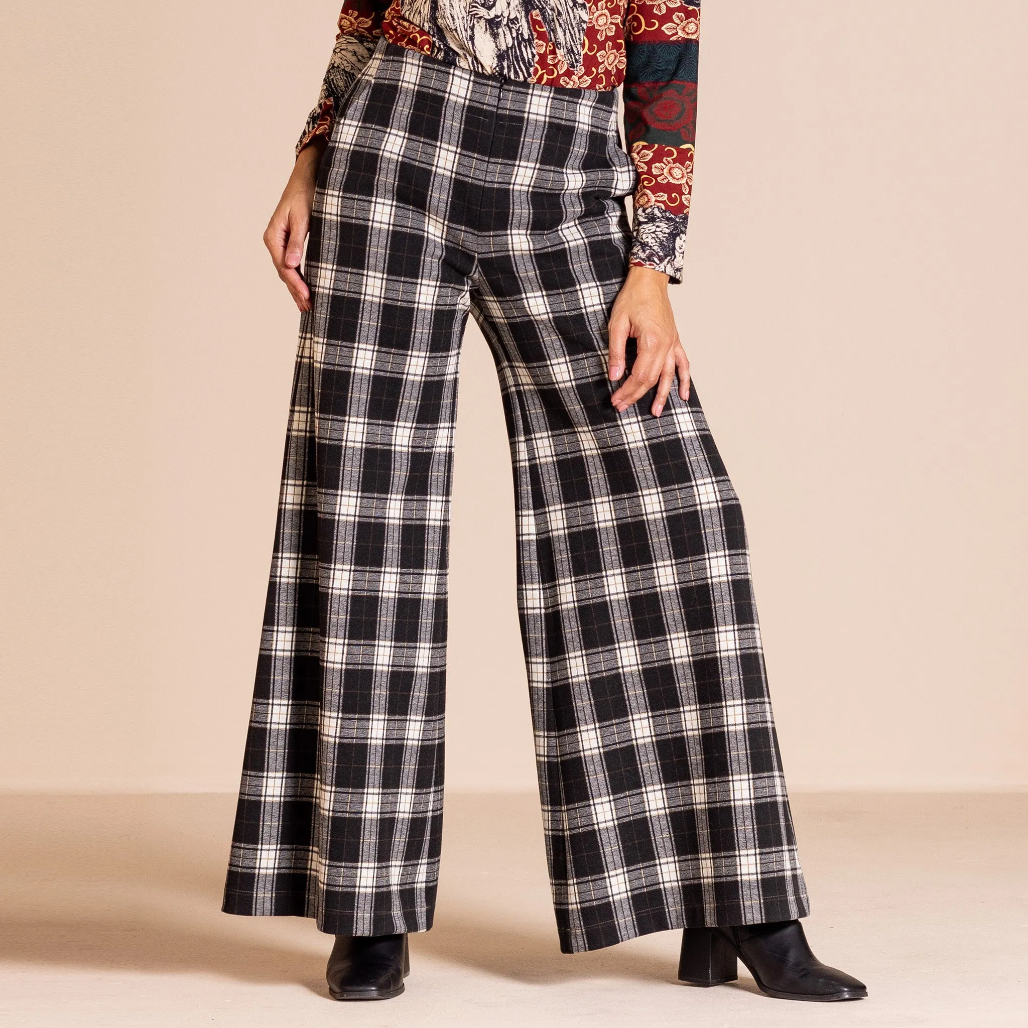 tartan bell  trouser