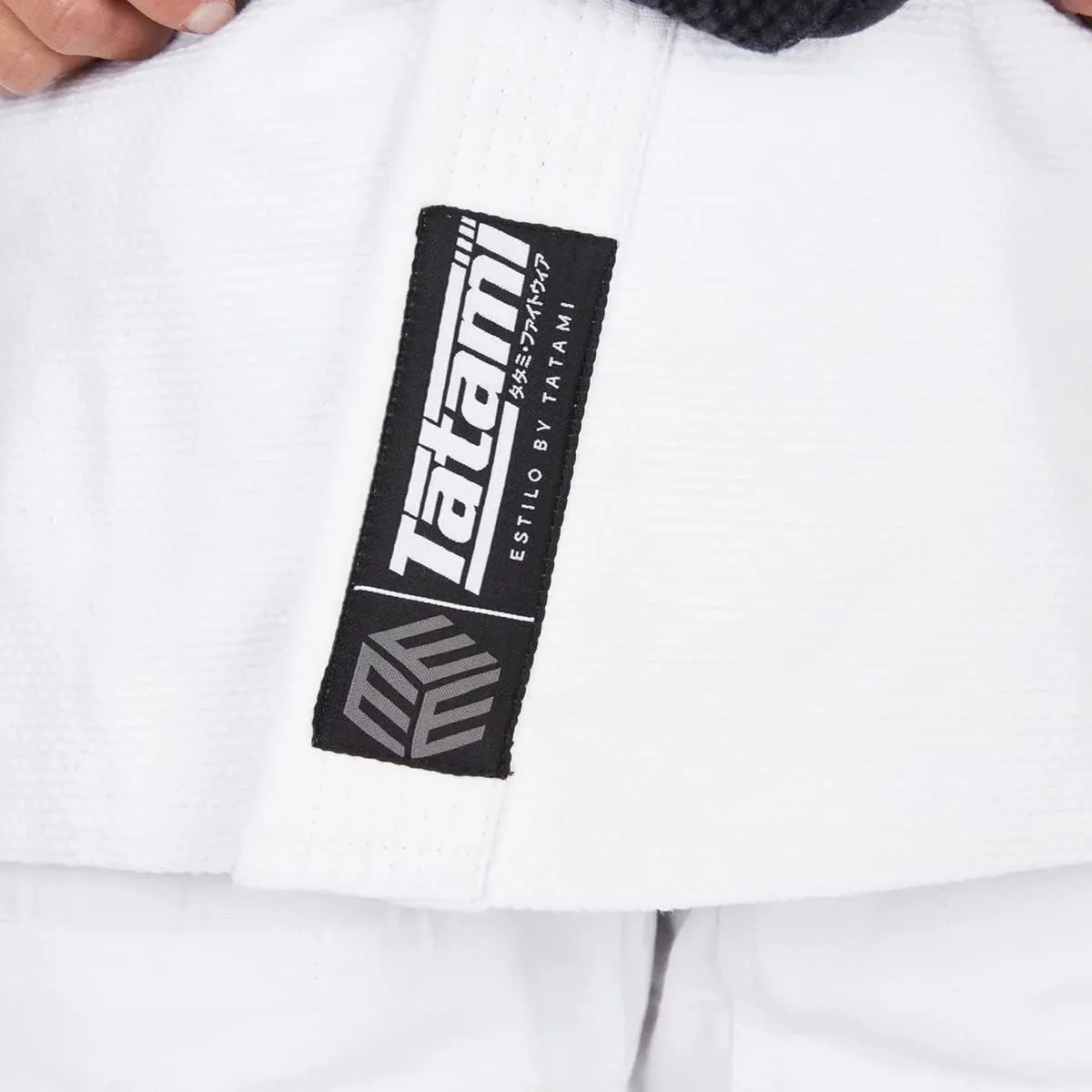 Tatami Fightwear Women's Estilo Black Label BJJ Gi - Gray/Blue