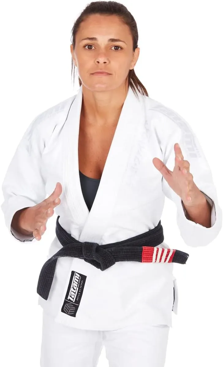 Tatami Fightwear Women's Estilo Black Label BJJ Gi - Gray/Blue
