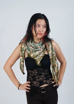 TEAL & PINK REFINED SILK SQUARE