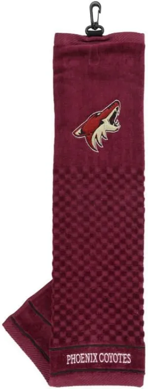 Team Golf NHL Embroidered Golf Towel, Checkered Scrubber Design, Embroidered Logo