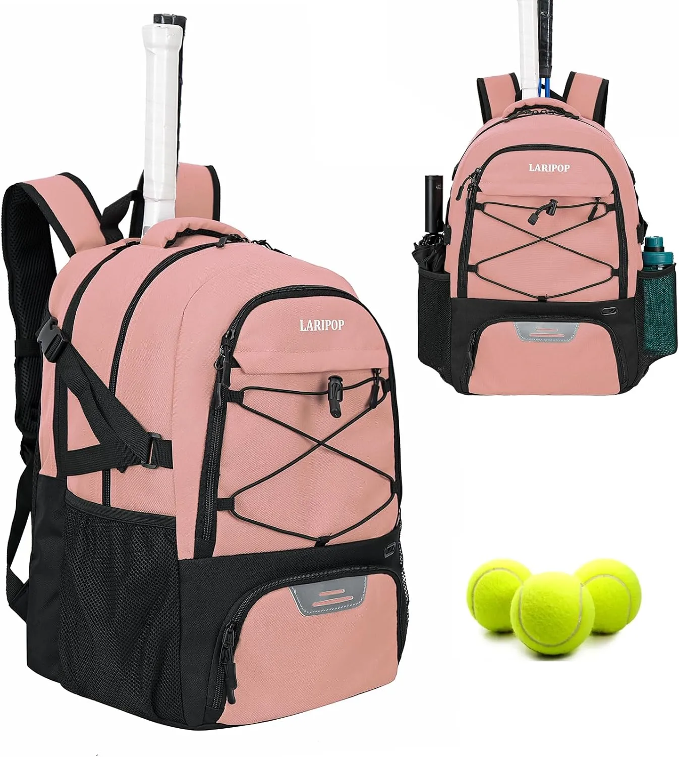 Tennis Bag Tennis Backpack for Women and Men 2 Rackets with Separate Shoe Compartment