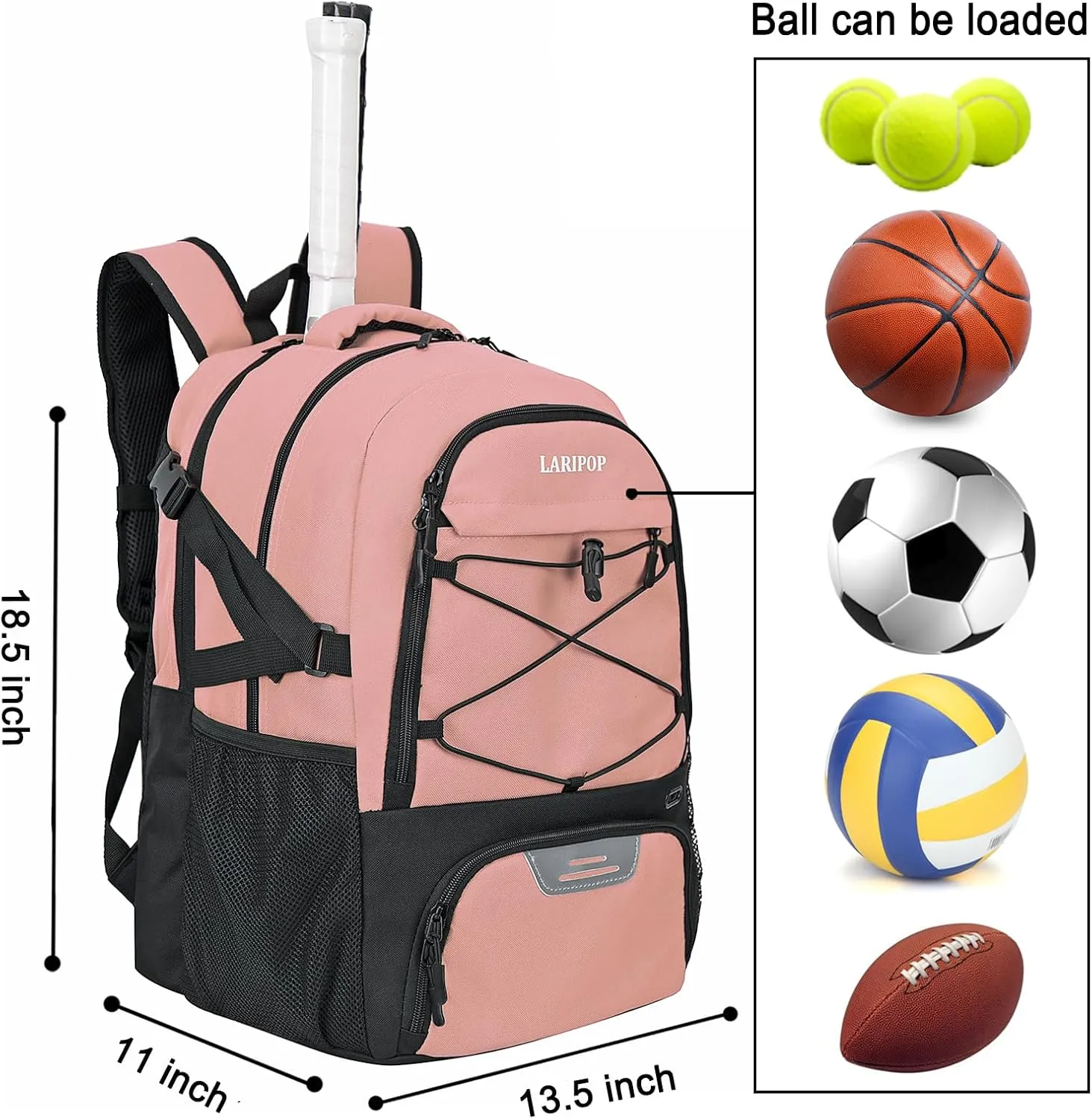 Tennis Bag Tennis Backpack for Women and Men 2 Rackets with Separate Shoe Compartment