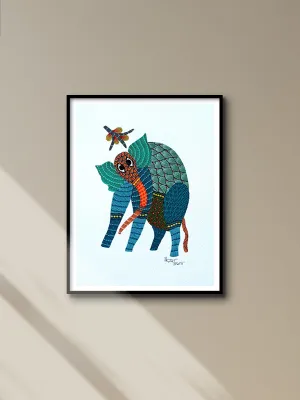 The Elephant: Gond art by Kailash Pradhan