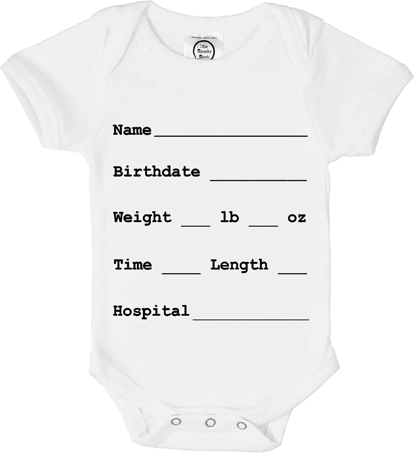 The Spunky Stork Baby Newborn Hospital Bag Mom Birth Going Home Outfit Bodysuit