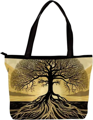 The Tote Bag For Women,Purses For Women,Handbags For Women,African Grassland Tree Root Handbags