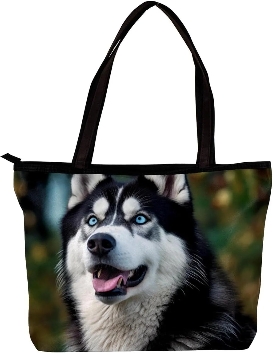 The Tote Bag For Women,Purses For Women,Handbags For Women,Alaskan Dog Funny Tongue Handbags