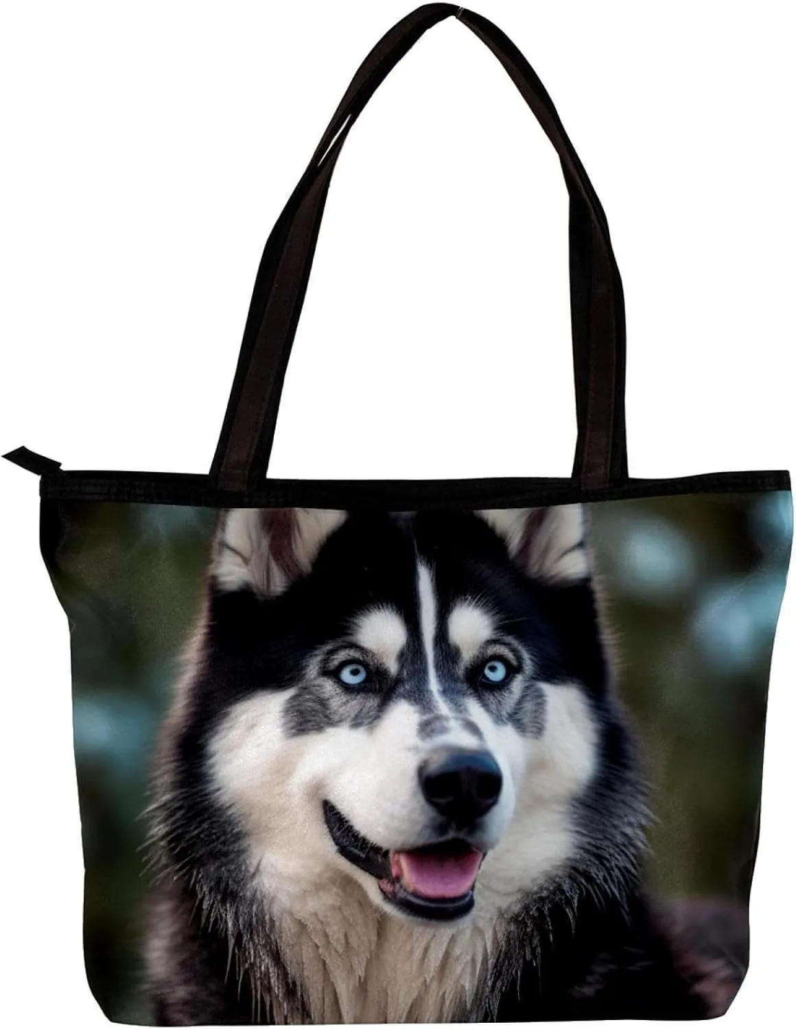 The Tote Bag For Women,Purses For Women,Handbags For Women,Alaskan Dog Funny Tongue Handbags