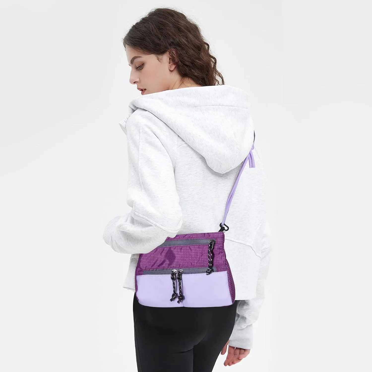 Tilami Small Crossbody bags for Women Men Cell phone Purse Mini Shoulder Bag for Outting