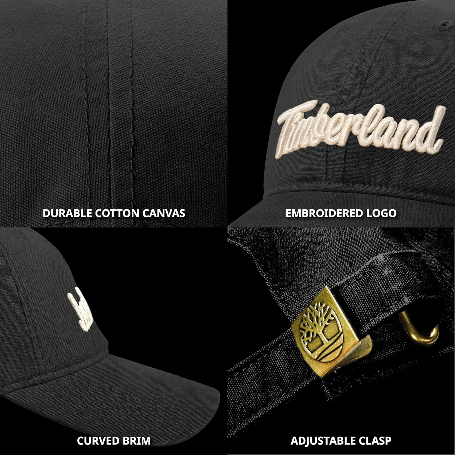 Timberland Midland Beach Men's Baseball Cap, Soft Cotton, Adjustable, Lightweight & Stylish Hat for Outdoor Activities