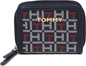 Tommy Hilfiger Womens Jocelyn II Small Zip Around Wallet Navy/Red/Arhite X-Small