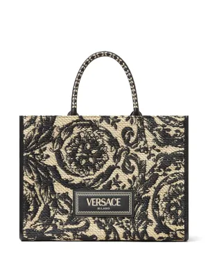 tote Valentine's Day discount raffia bag Risk-free medium Barocco Athena