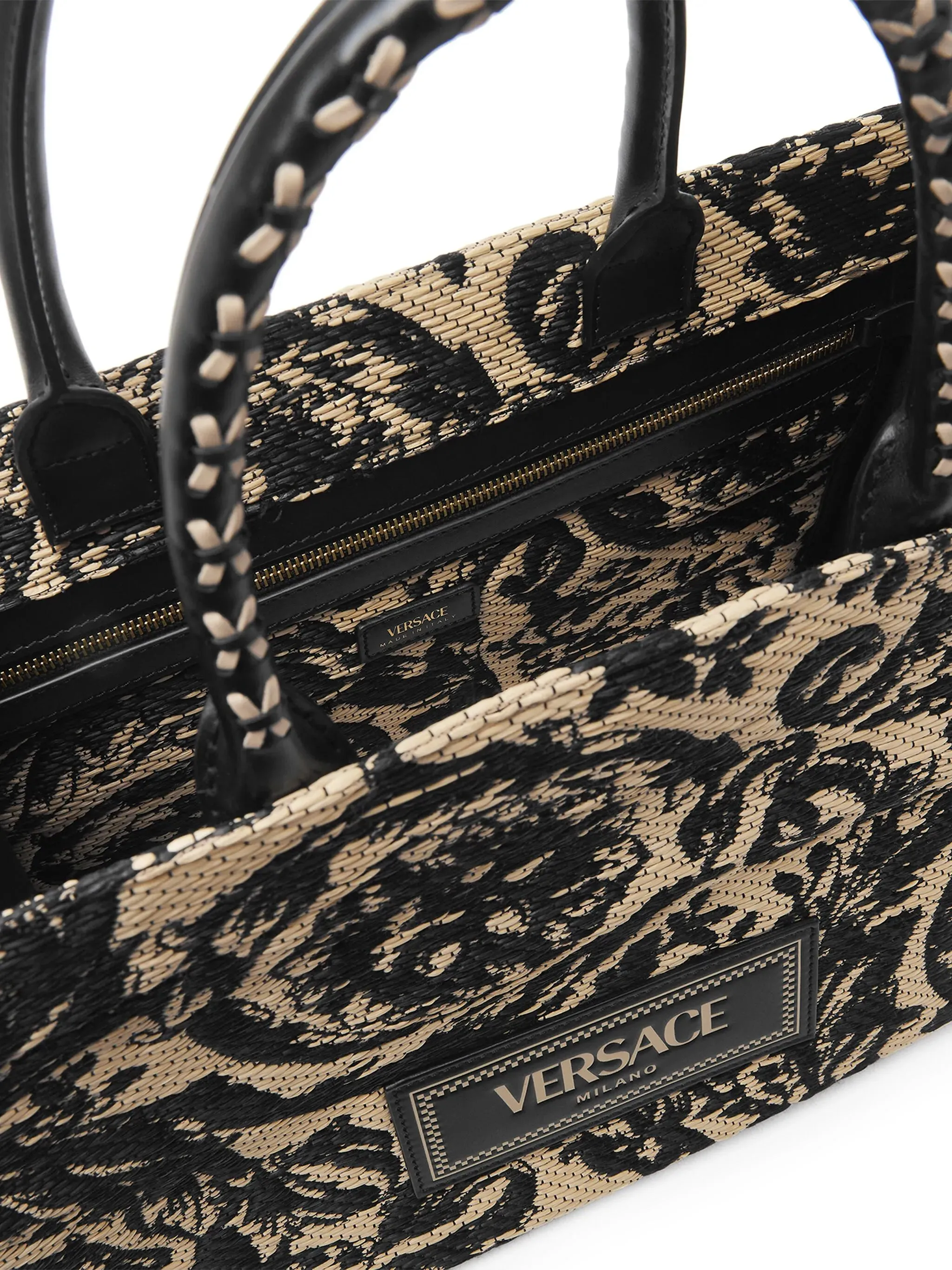 tote Valentine's Day discount raffia bag Risk-free medium Barocco Athena