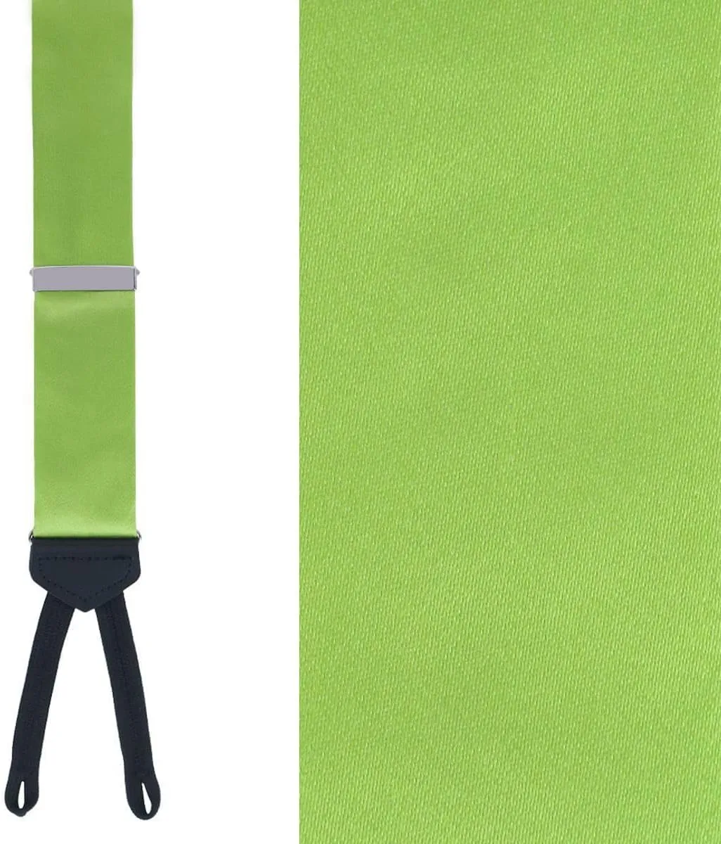 Trafalgar Sutton Solid Color Silk Formal Suspenders | Y-Back, Adjustable Braces