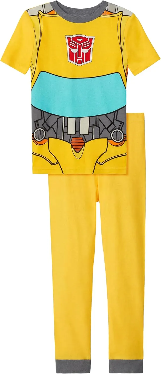Transformers Little/Big Boy's 4 Piece Cotton Pajama Set