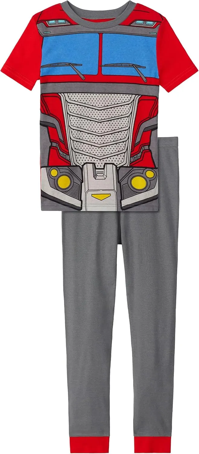 Transformers Little/Big Boy's 4 Piece Cotton Pajama Set
