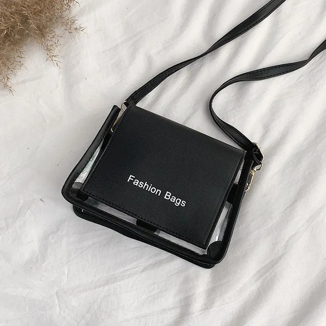 Transparent Red Tagline Bag