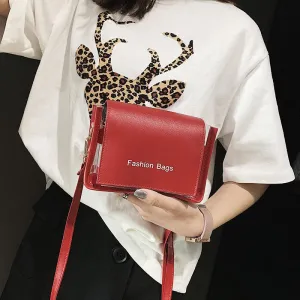 Transparent Red Tagline Bag