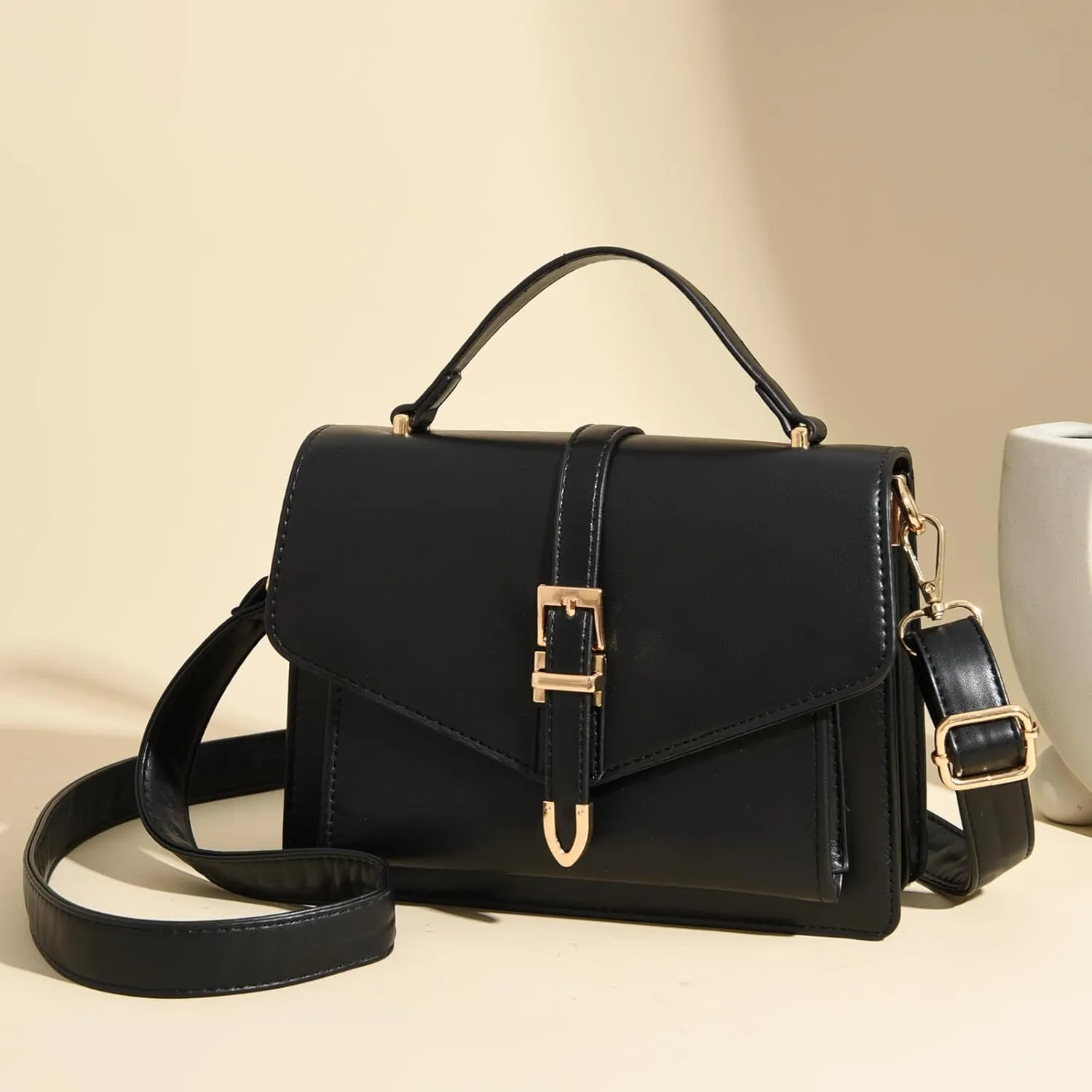 Travistar Crossbody Bags for Women - Small Cross Body Purse Leather Top-handle Handbags Trendy Shoulder Bag Satchel Purses