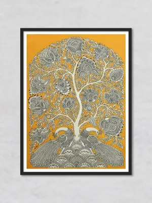 Tree of Life: Kalamkari Painting by Harinath.N