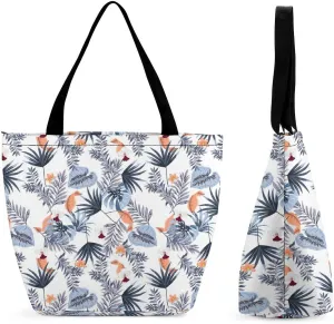 Tropical Plant Pattern Tote Bags Handbags for Women Fashion Shoulder Bags Shoulder Handbag.