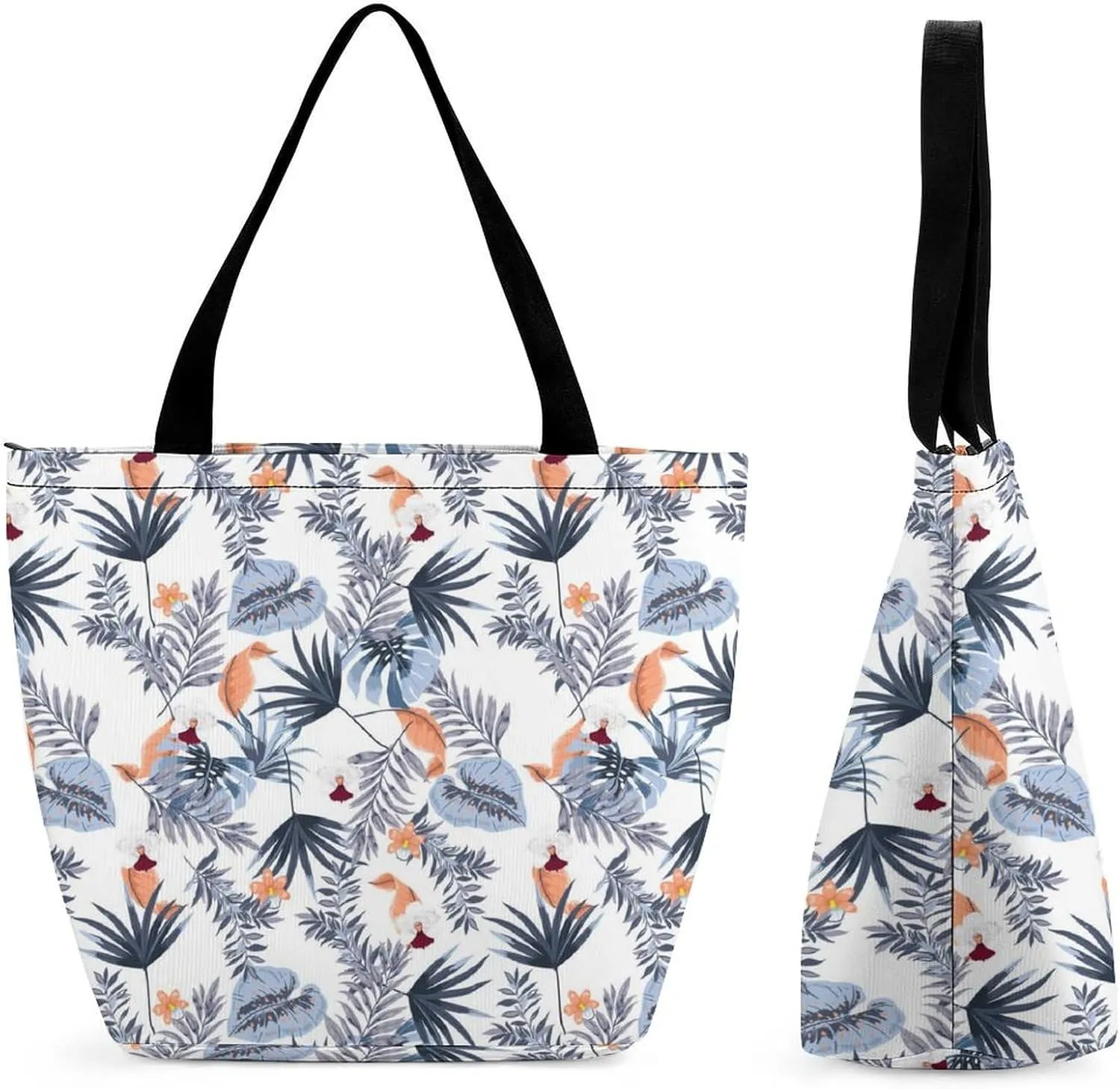 Tropical Plant Pattern Tote Bags Handbags for Women Fashion Shoulder Bags Shoulder Handbag.