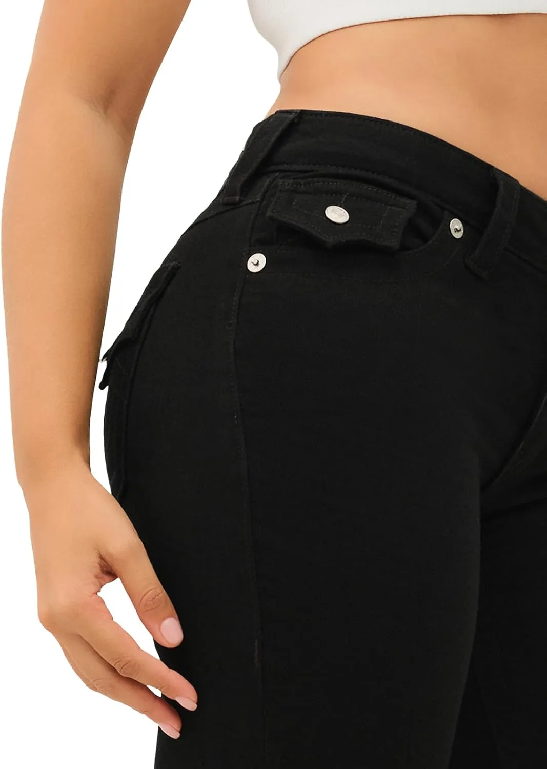 True Religion Jeans Women's Denim Joey Mid Rise Flare Flap Single Needle Stitching Pant