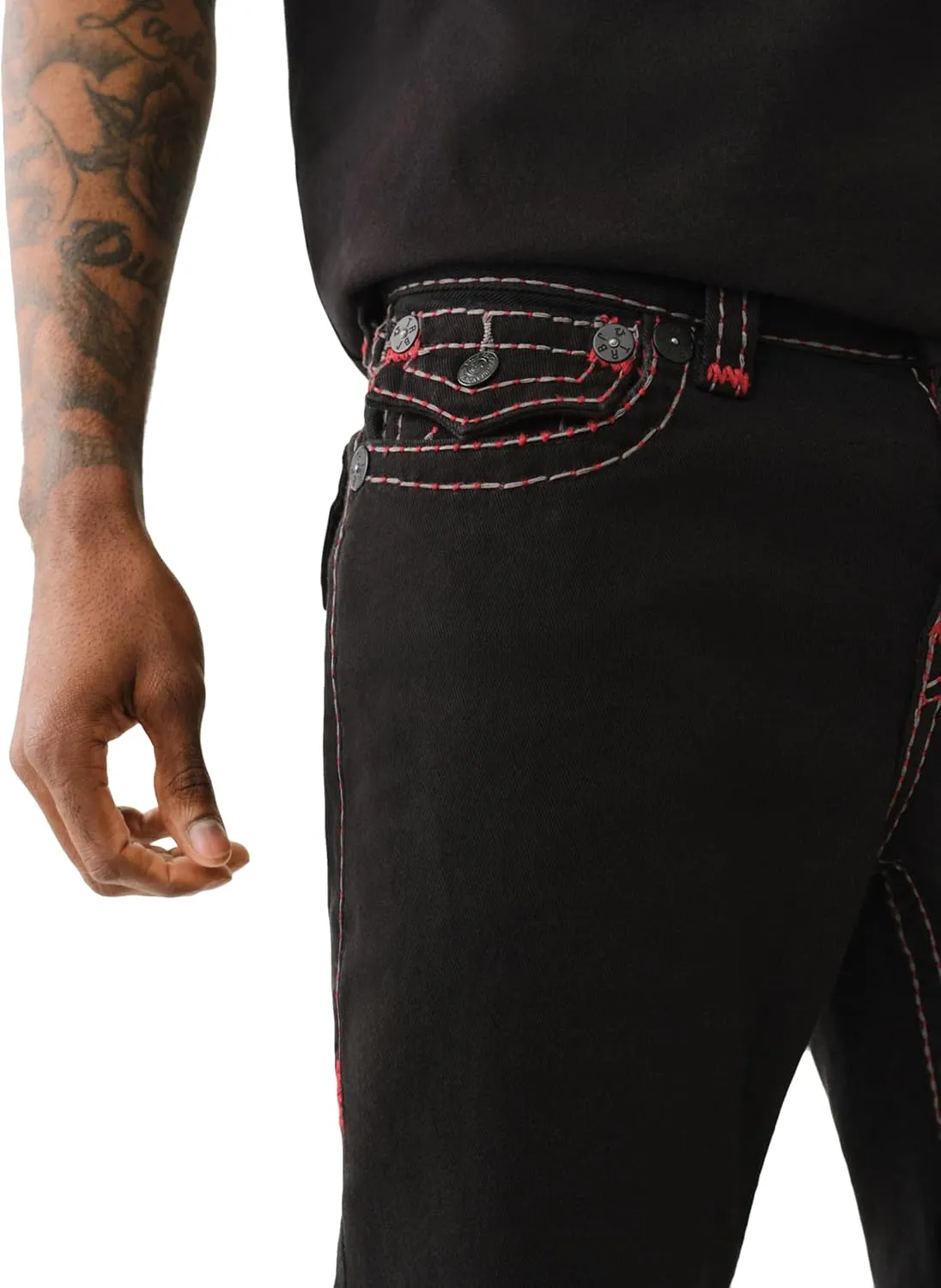 True Religion Men's Ricky Flap 1/2" PIKSTITCH