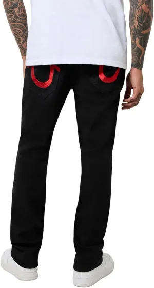 True Religion Men's Ricky Sn Flap 1/2" Solid Lurex Logo