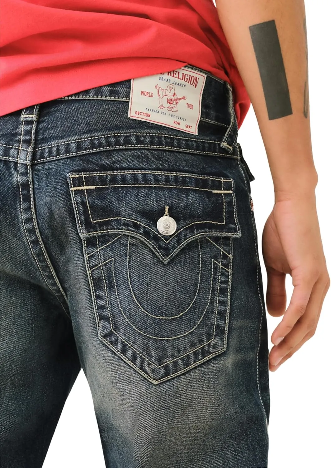 True Religion Men's Ricky SN Flap Yellowstone 1/2"