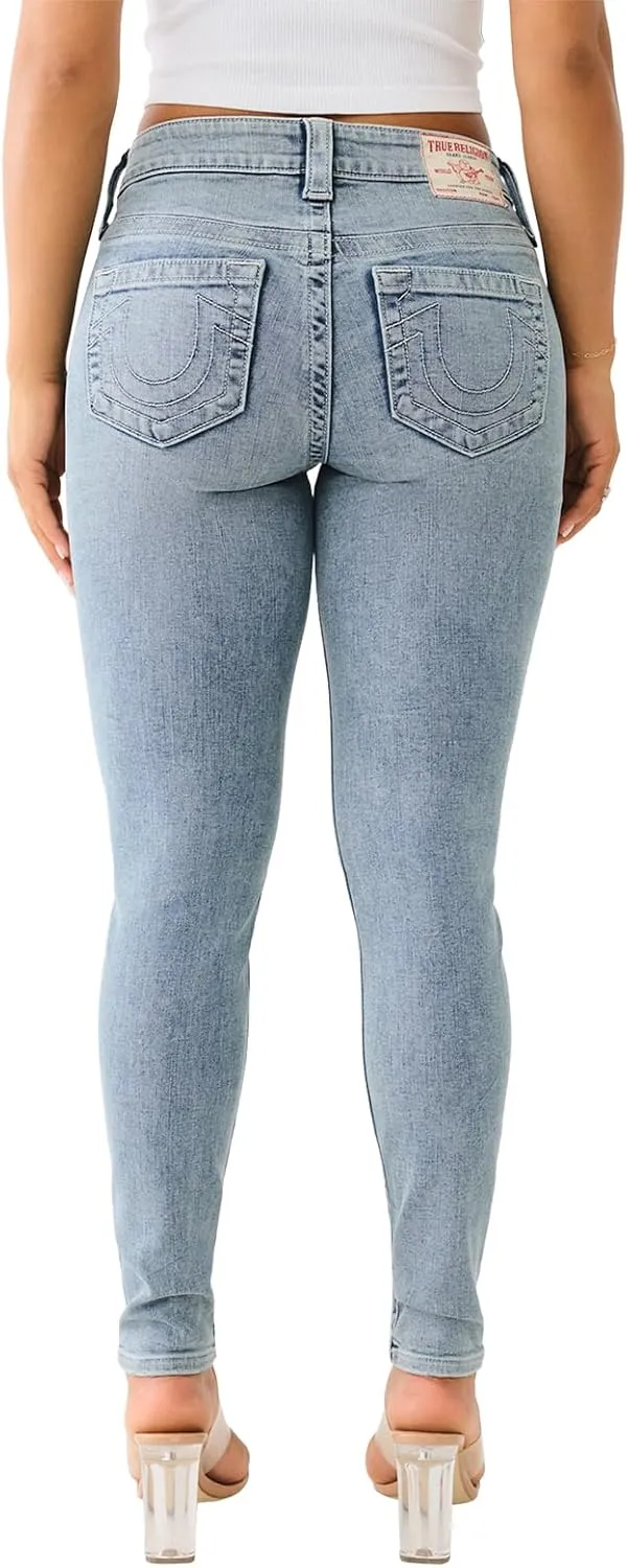 True Religion Women's Jennie MID Rise Curvy Skinny