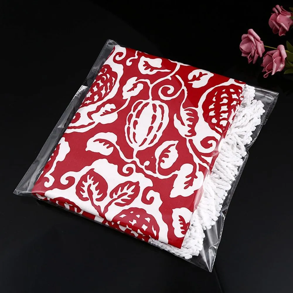 U-House 13" x 18" Clear Cellophane Bags Resealable Plastic OPP Bags Self Seal Poly Bags for Apparel,Party Wedding Gift Bags