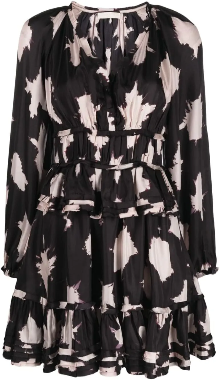 Ulla Johnson Women's Emery tie-dye Mini Dress Silk
