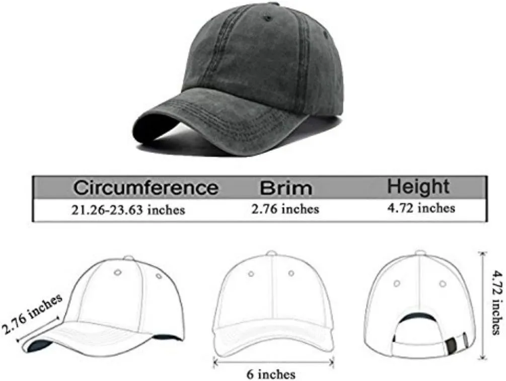 Unisex Dog Mom Vintage Jeans Adjustable Baseball Cap Cotton Denim Dad Hat