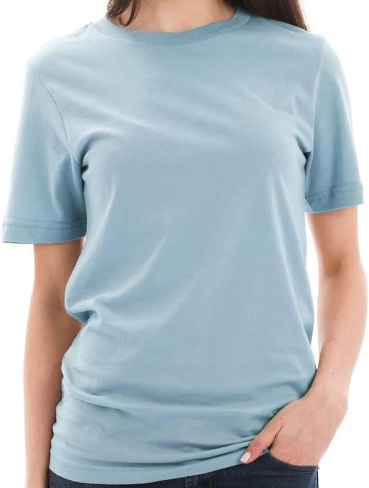Unisex Ring Spun Combed Cotton Short Sleeve Deluxe Jersey T-Shirt
