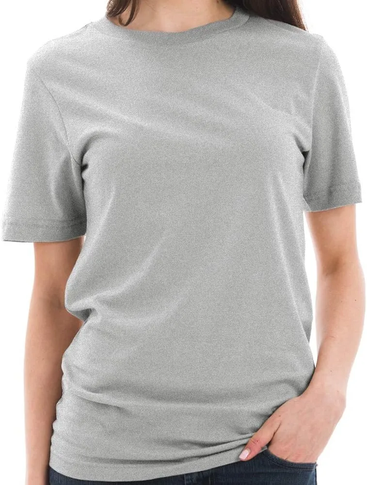 Unisex Ring Spun Combed Cotton Short Sleeve Deluxe Jersey T-Shirt