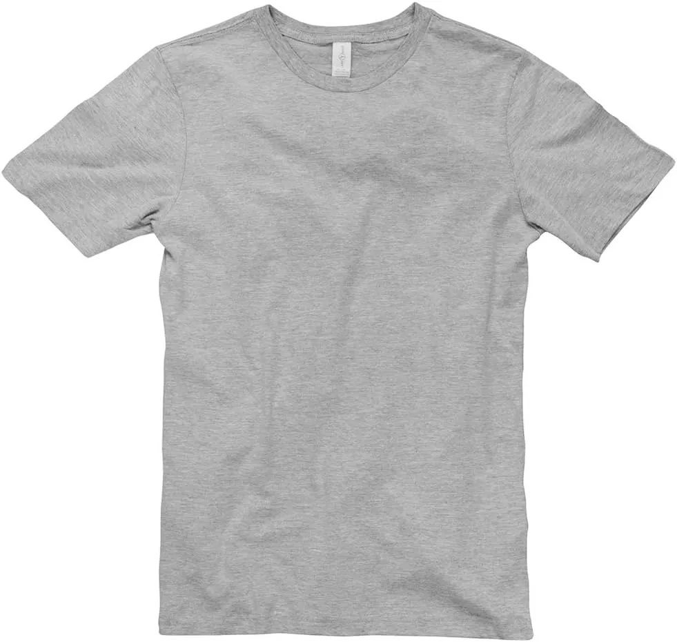 Unisex Ring Spun Combed Cotton Short Sleeve Deluxe Jersey T-Shirt