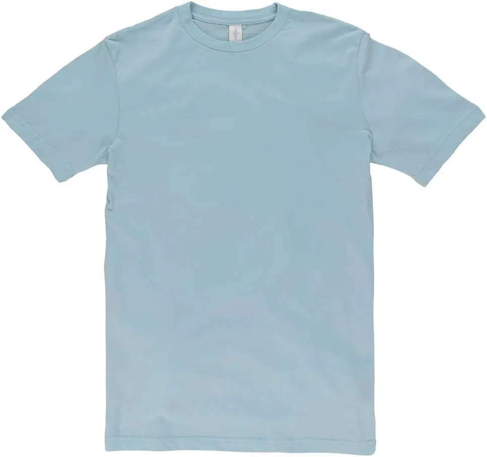 Unisex Ring Spun Combed Cotton Short Sleeve Deluxe Jersey T-Shirt