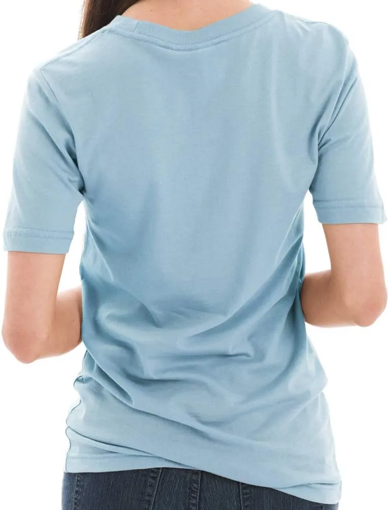 Unisex Ring Spun Combed Cotton Short Sleeve Deluxe Jersey T-Shirt