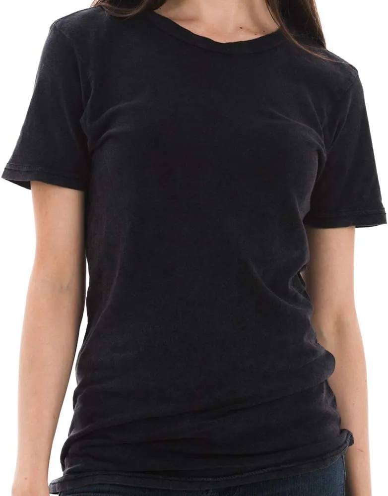 Unisex Ring Spun Cotton Vintage Short Sleeve Crewneck Tee Shirt