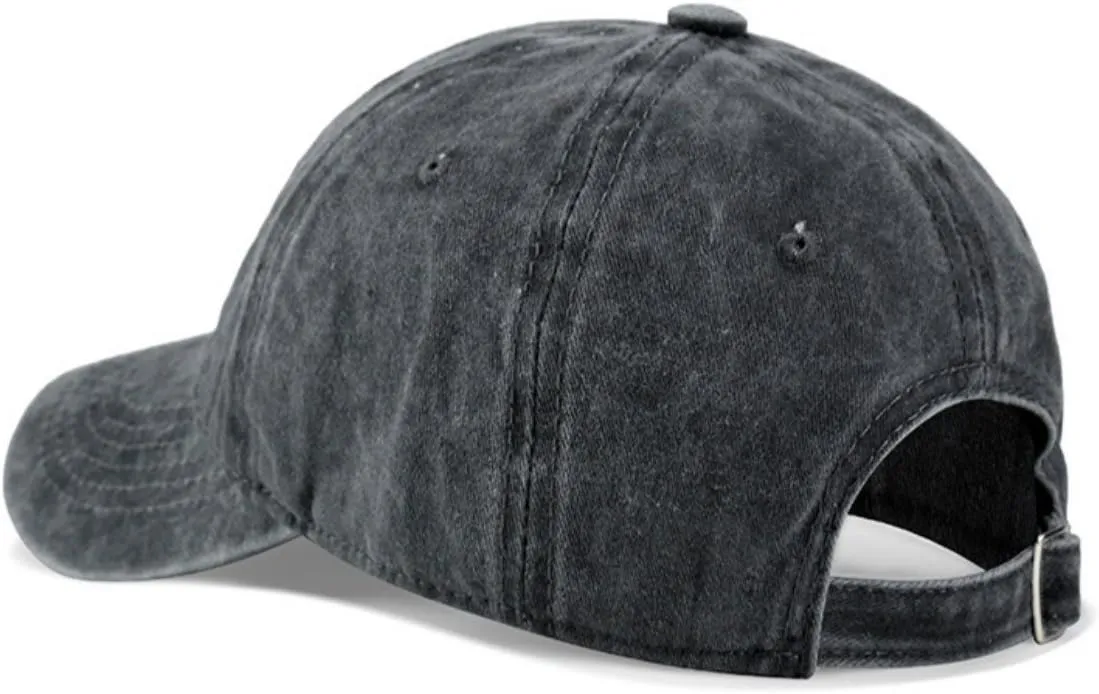 Unisex Skull-Chef Cooking Skull Vintage Jeans Adjustable Baseball Cap Cotton Denim Dad Hat