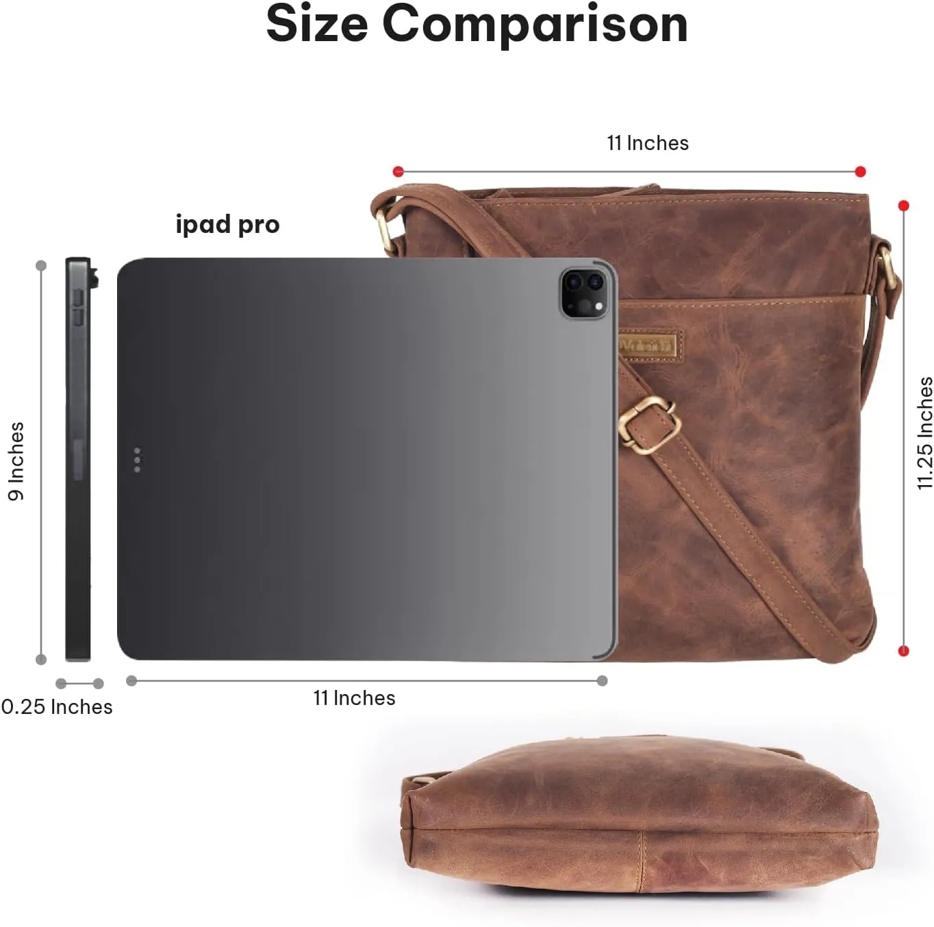 VALENCHI Leather Crossbody Bags for Women - Women's Crossbody Handbags - Trendy Leather Purse for Women - Ladies Sling Bag