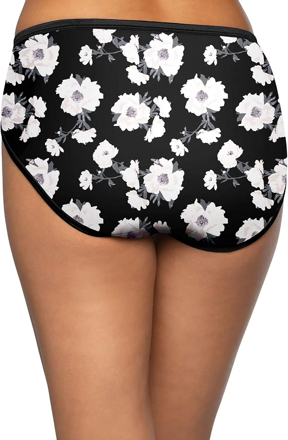Vanity Fair Women's Illumination Hi Cut Panties, Silky Stretch & Satin Trim