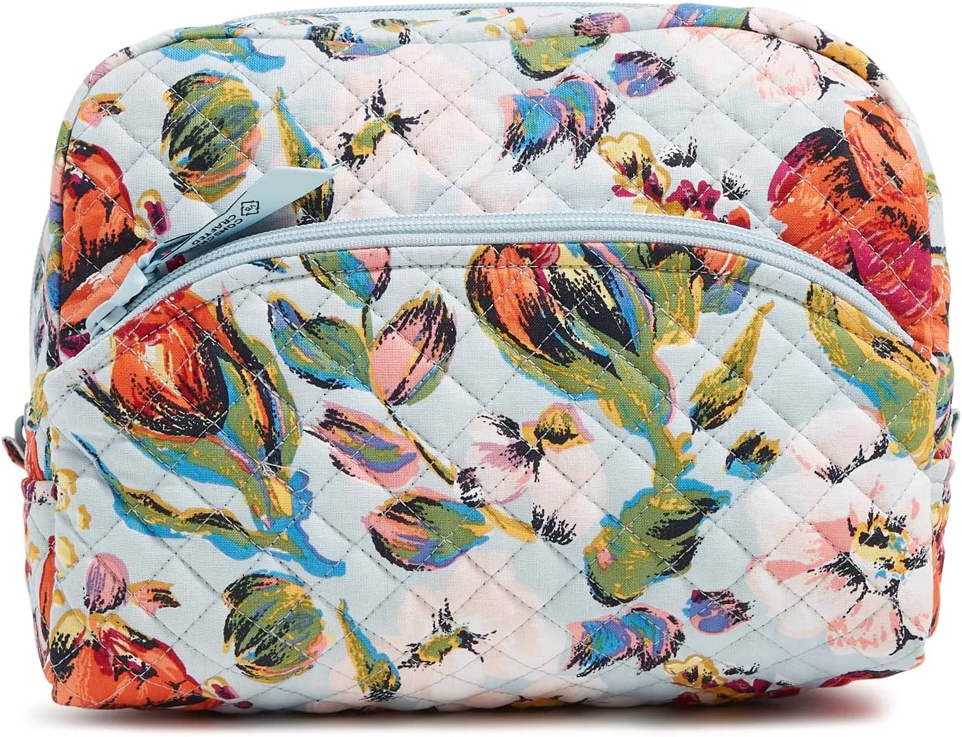 Vera Bradley Women's Cotton Large Cosmetic Makeup Organizer Bag