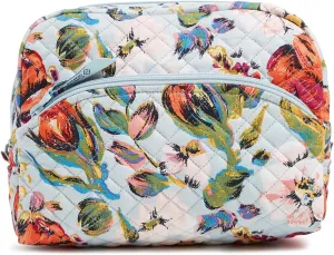 Vera Bradley Women's Cotton Large Cosmetic Makeup Organizer Bag