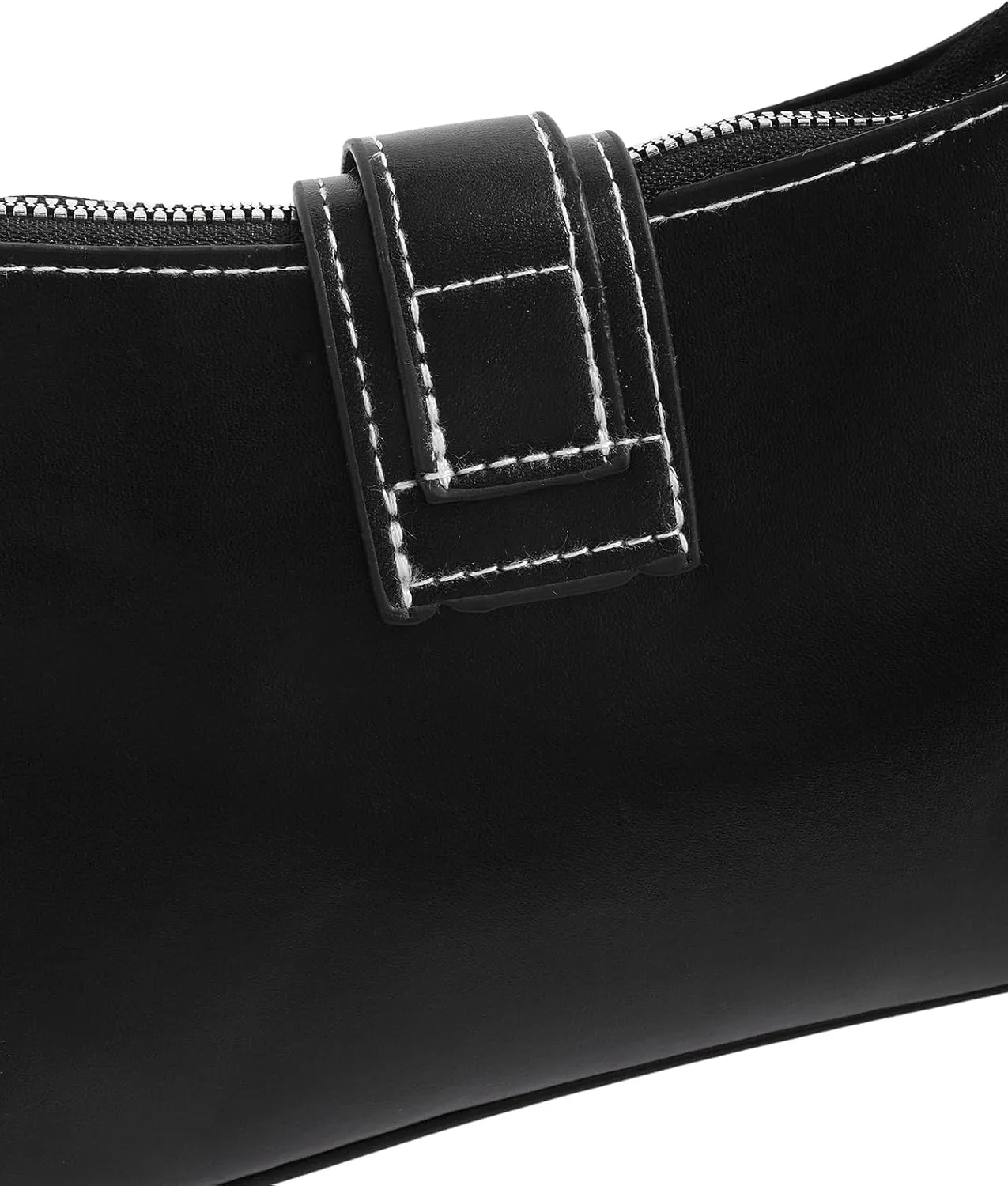 Verdusa Women's Y2K Punk Shoulder Handbags Star Pattern PU Leather Underarm Bag
