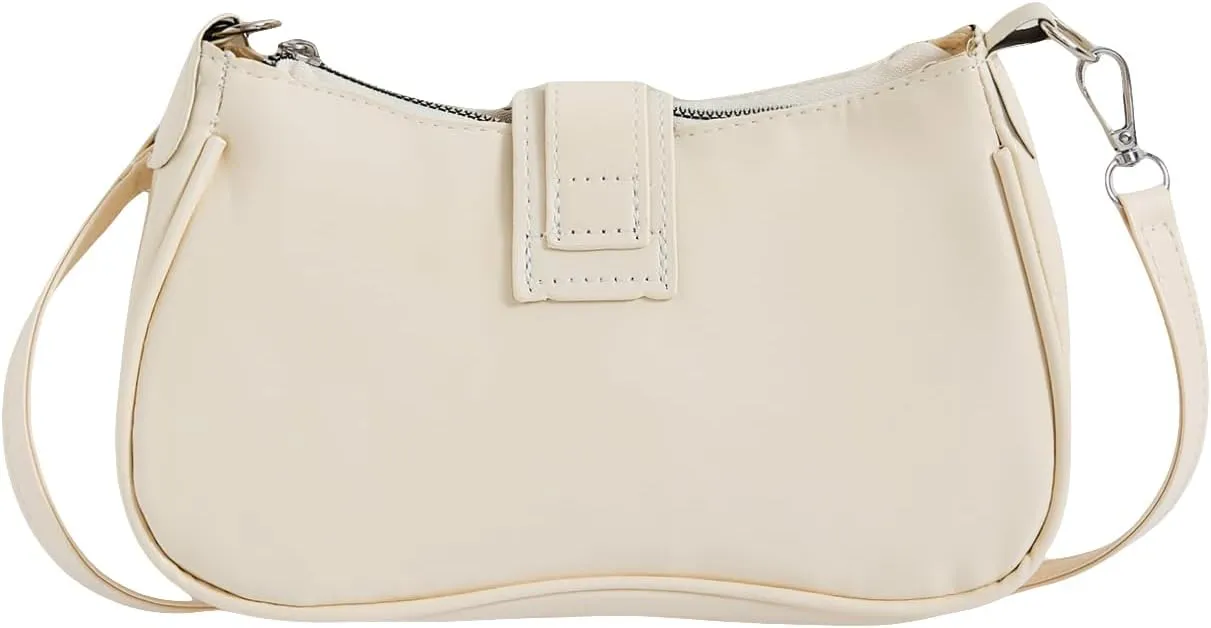 Verdusa Women's Y2K Punk Shoulder Handbags Star Pattern PU Leather Underarm Bag